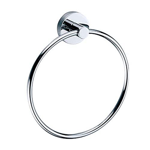 Agua Accessories Towel Ring for Hanging Towel Hanger, Towel Holder Wall Mounted for Bathroom & Kitchen Bathroom Accessories Chrome 12 Years