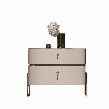 WALNUT Nightstand Italian Bedroom Storage Cabinet Small Unit Nightstand