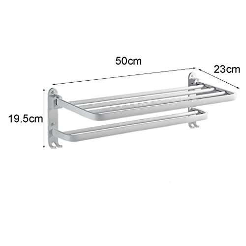 HIGOH Towel Racks,Bathroom Towel Rack Wall Mounted Towel Holder,Bathroom Accessories Towel Rail,Towel Holder,Bathroom Shelf,Towel Rack,Bathroom H