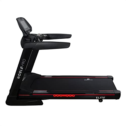 NoblePro - Elite E8i Treadmill - High Performance Treadmills For Home - Gym Equipment For Home - Running Machine With Bluetooth Connection - Blac