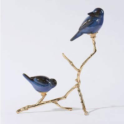 n/a Ceramic Copper Branch Decoration Living Room Sculpture Parrot Wine Cabinet Model Room Home Decoration
