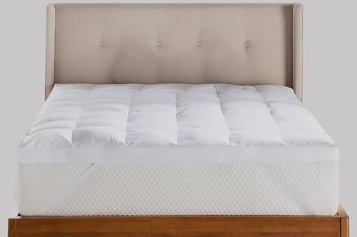 OpulentDreams Mattress Topper with 400-Gsm Filling - 30 CM Extra Deep - Soft and Extra Thick (Double)