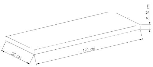 Strandgut 2-seater seat cushion approx. 120 x 50 x 8 cm