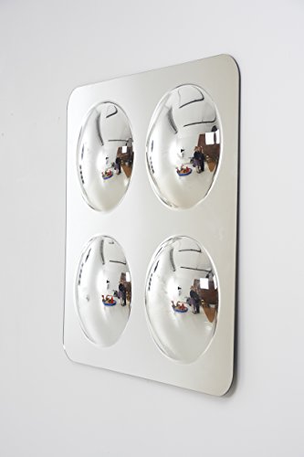 TickiT 72406 Large 4-Domed Acrylic Mirror Panel, one size & 72404 Large Single Dome Acrylic Mirror Panel, 490 mm Size