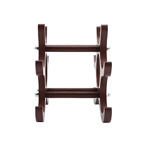 DLOETT Wooden Wine Rack- Stores Bottles of Wine - Sleek and Chic Looking - Minimal Assembly Required (Brown)