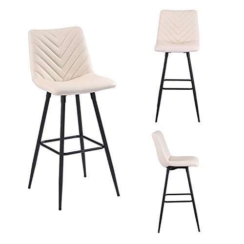 PS Global Venice Barstool Luxurious Faux Leather Upholstery Elegant Barstool For Breakfast Bar, Counter, Kitchen and Home Barstool, Quality Mater