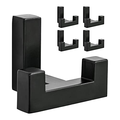 SARIHOSY Wooden and White Coat Hooks Wall Mounted, Wooden Shelves with Hooks, Coat Knobs Wooden White Pegs for Wall, Oak Coat Hooks Wall Mounted