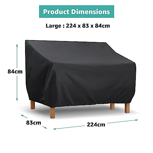 Garden Bench Cover Waterproof Patio sofa cover 420D Oxford Outdoor Furniture Cover Patio Chair Cover Furniture Protection Cover for Chair Lovesea