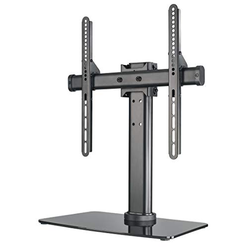 Hama TV Stand, Tiltable, Rotatable, Fully Movable (for TVs from 32-55 inches, height adjustable, base plate made of glass, TVs up to 30kg, VESA u