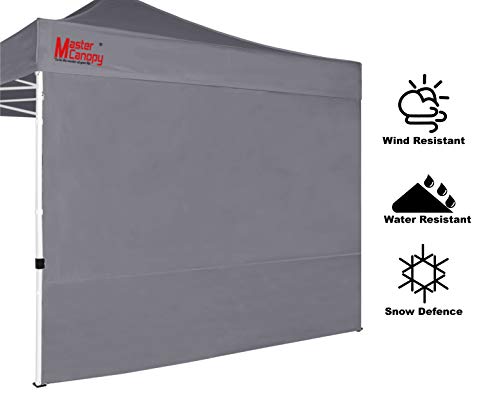 MasterCanopy Instant Gazebo Sidewall Panels Sunwall for 3x3M Pop Up Gazebo Tent,1 Pack (3x3M,Gray)