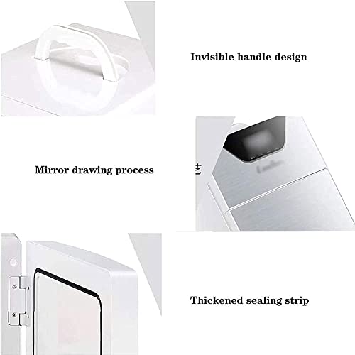 SXxingkong Bedroom Mini Fridge 20L with Digital Display,Small Car Fridge Portable Cooler and Heater AC/DC Powered for Skin Care, Food, Car, Trave