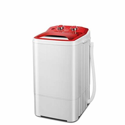 Washing Machines Portable Mini Washing Machine,Eluting Integrated Purple Antibacterial Household Microwashing(mini washing machine) (Red)