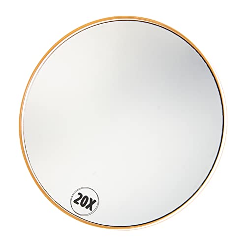 SOLUSTRE Wall-mounted Mirrors Home Mirror 20X Magnifying Makeup Mirror Bathroom Shower Mirror Suction Cup Lighted Makeup Mirror for Detail Makeup