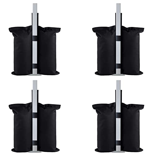 TSLBW Set of 4 Gazebo Sand Weights Bags 800D Heavy Duty Double-Stitched Sand Weight Bags SandBags Weights for Pop up Canopy Tent, Patio Umbrella,