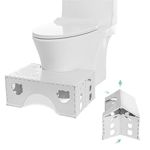 Folding Toilet Stool - Physiological Squatty Potty for Adults and Children - Toilet Stool for Bathroom and Toilet