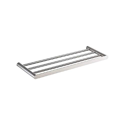 N/A Stainless Steel Towel Rack- Towel Bar, Towel Holder with Rod Wall Mount Bathroom Shelf Rack Contemporary Style