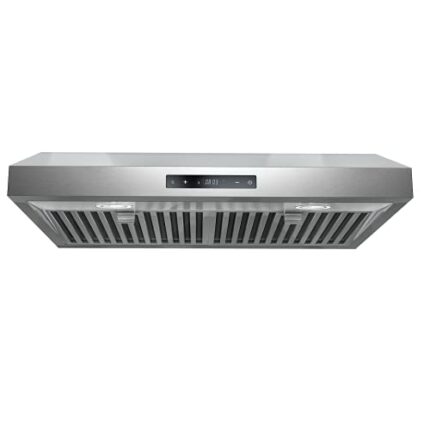 Blue Ocean RH76TUC 30 in. 500 CFM Stainless Steel Under Cabinet Range Hood | 6-Speed LED Display Touch Screen | Ultra-Quiet