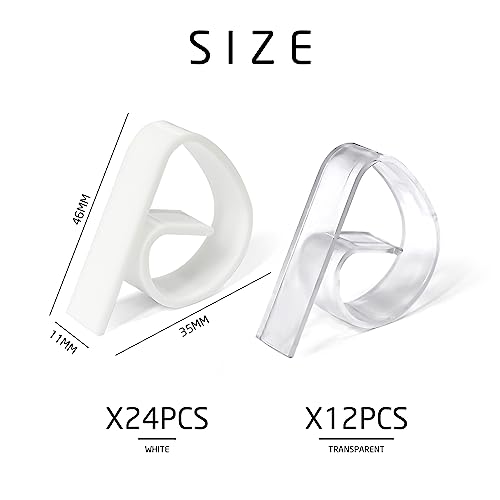 GVSAVY 36pcs Tablecloth Clips, Plastic Tablecloth Clips, Thick Tablecloth Clips, Tablecloth Holder, for Thick and Thin Tables Indoor and Outdoor