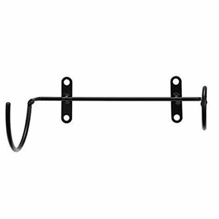 ZYZMH Black Wine Rack Glass Holder Hanging Bar Hanger Shelf Storage Racks for Home Kitchen, Bar and Restaurant Wall Decoration
