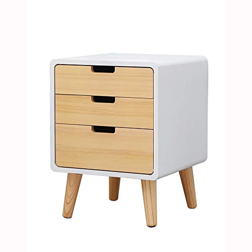 JYDQM Bedside Table Simple Bedside Cabinet ,Mini Small Locker Bedroom Solid Wood Bedside Storage Cabinet