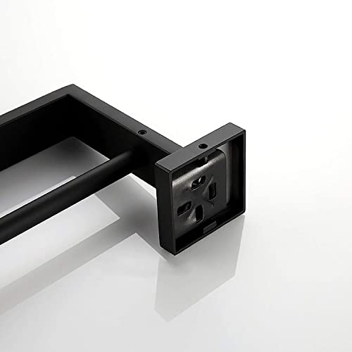 Double Towel Bars, bathroom towel rack Black 304 Stainless Steel Towel Rails Heavy Duty Towel Holder Wall Mounted Towel Storage Rack for Bathroom