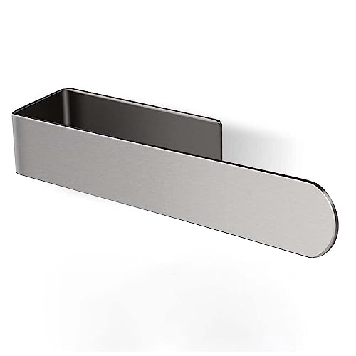 Self Adhesive Towel Holder, Stick on the Wall Hand Towel Bar for Bathroom (23cm Silver)