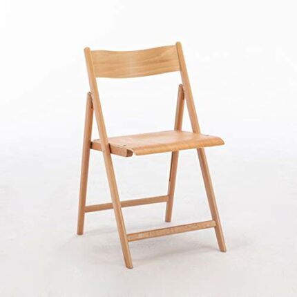 WALNUT Wood Color Solid Wood Folding Chairs Wedding Patio Garden Furniture Compact Space Saving Portable