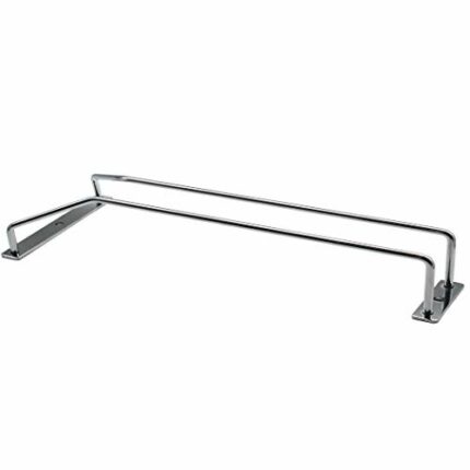 Abcsea 1 Row Wine Glass Rack, 30cm Stainless Steel Chrome Finish Wine Glass Holder for Bar or Kitchen