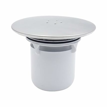 Rubigo Shower Drain Cover - Shower Waste Trap Cover for 90mm/115mm Shower Plughole Cover - Shower Trap Cover Replacement for Shower Drain Outlet