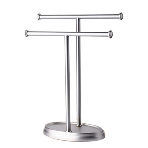 N/A Stainless Steel Towel Rack, Bath Towel Stand, Floor Standing Towel Stand, Standing Towel Rail for Bathroom Kitchen