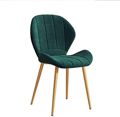 Dining Chairs Velvet Seat and Backrest with Sturdy Metal Legs for Kitchen Dining Room Lounge (Color : Style 6, Size : Black chair legs)