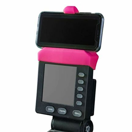Phone Holder Made for PM5 Monitors of Concept 2 Rower, SkiErg and BikeErg - Silicone Smartphone Cradle Compatible with Concept 2 Rowing Machine.