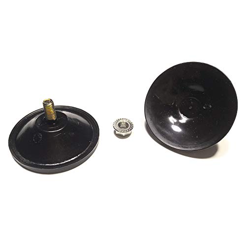 M6 - D 5.5 cm (D 2.16") Strong PVC Screw Suction Cup Hook with Lock Nut,Thickened Edge Design for Enhanced Suction,5 PCS/Pack(Recommend (Black)