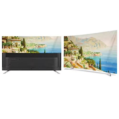 Qvo TV Universal Protectors Indoor/Outdoor For Smart TV Polyester Elastic Stretchable Outdoor TV Cover Dustproof 32/43/50/55 Inch Etc Multiple Si