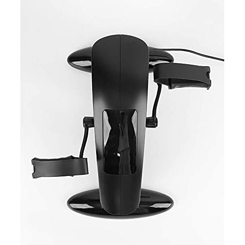 LUNEZY Pedal Exerciser with Multifunctional LCD Display, Mini Arm Leg Exercise Bike Foot Hand Cycle, Portable Stationary Peddler Machine Bicycle