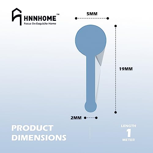 HNNHOME Transparent Folding Glass Bath Shower Screen Door Seal Strip 1 Meter