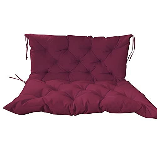 Indoor Outdoor Patio Garden Wicker Seat Bench Cushions Set Waterproof Anti UV 2 3 Seater Swing Backrest