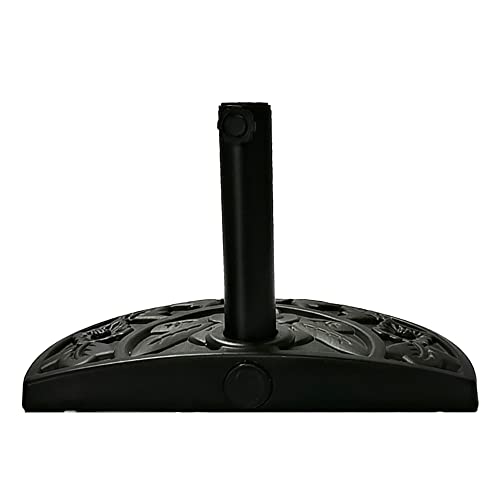 Ram® 10kg Resin Half Round Parasol Base Umbrella Stand Garden Outdoor Adjustable Parasol Base