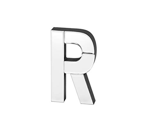 COLLECTIVE HOME - 7-inch Tall Mirrored Glass and Wood Decorative Letter, Home-Bedroom-Office Wall Décor. Perfect Fun Gift to Encourage Girls, You