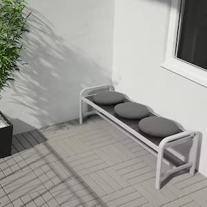 FRÖSÖN/DUVHOLMEN Chair cushion, outdoor, dark beige-green35 cm+ Free Finchley Refill Pen (3)
