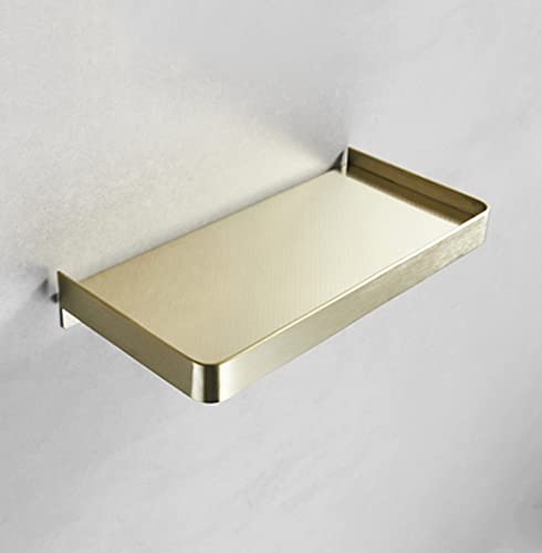 JJZXD Punch Free 304 Stainless Steel Mobile Phone Holder Bathroom Shelf (Color : Svart)