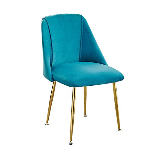 Modern Kitchen Dining Room Chairs Velvet Dining Chair with Metal Legs Velvet Seat And Backrests Kitchen Living Room Lounge Counter Chairs (Color