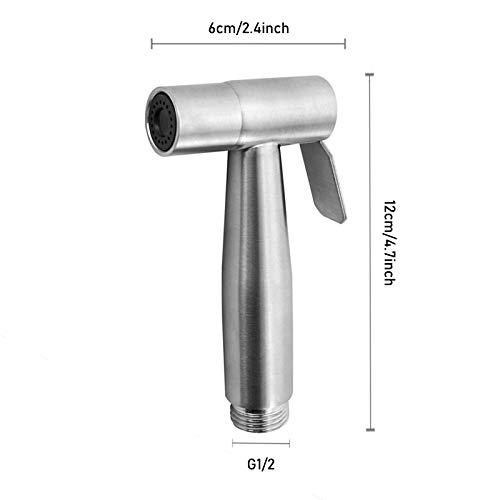 Handheld Bidet Sprayer Head Stainless Steel Bathroom Bidet Spray Toilet Faucet Sprayer for Shower Bathroom Douche Shattaf Hygiene Toilet Cloth Di