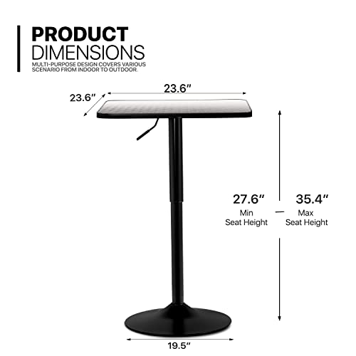 MoNiBloom bar-Tables, Metal, Silver