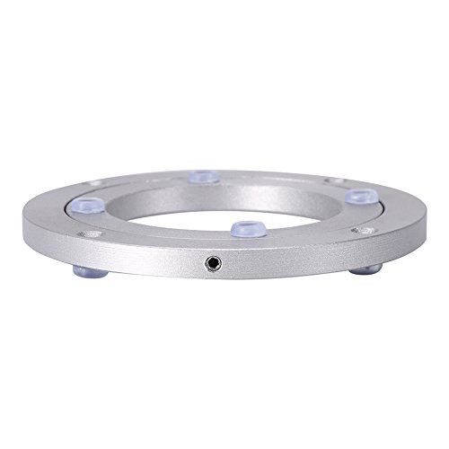 Heavy Duty Aluminium Alloy Rotating Bearing Lazy Susan Turntable Round Dining Table Smooth Swivel Plate(6 inch)