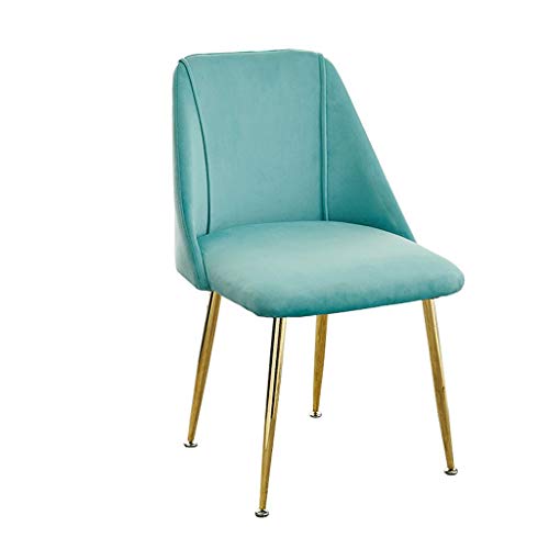 Modern Kitchen Dining Room Chairs Velvet Dining Chair with Metal Legs Velvet Seat And Backrests Kitchen Living Room Lounge Counter Chairs (Color