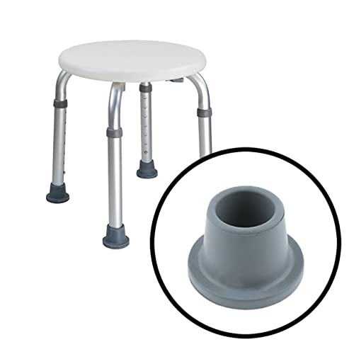 Shower Seat Non-Slip Rubber Foot Shower Chair Bath Seat Replacement Foot Rubber Shower Chair Rubber Foot Non-Slip Bathtub Chair Foot Cap,Suitable