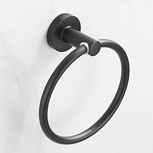 HIGOH Towel Racks,Bath Towel Holder,Bathroom Hand Towel,Towel,Bathroom Towel Rack,Towel Hanging Towel Rail,Round Stainless Steel Hand Towel Holde