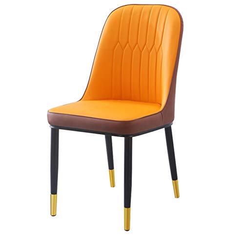 Kitchen Dining Room Furniture Chairs Water Proof PU Leather Dining Chair With Metal Legs Faux Matte Suede Leather Dining Chairs Accent Chairs For