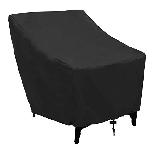 FLR Chair Cover for Outdoor Furniture Square Black Waterproof 27in Patio Table Cover Lightweight Patio Furniture Covers for Garden Furniture